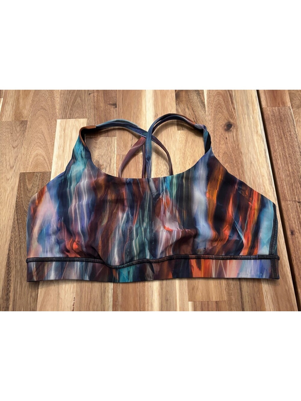 Lululemon Energy Bra Colour Splash Multi Strappy Sports Bra (2137)